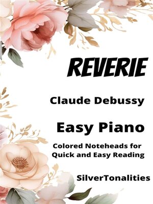 cover image of Reverie Easy Piano Sheet Music with Colored Notation